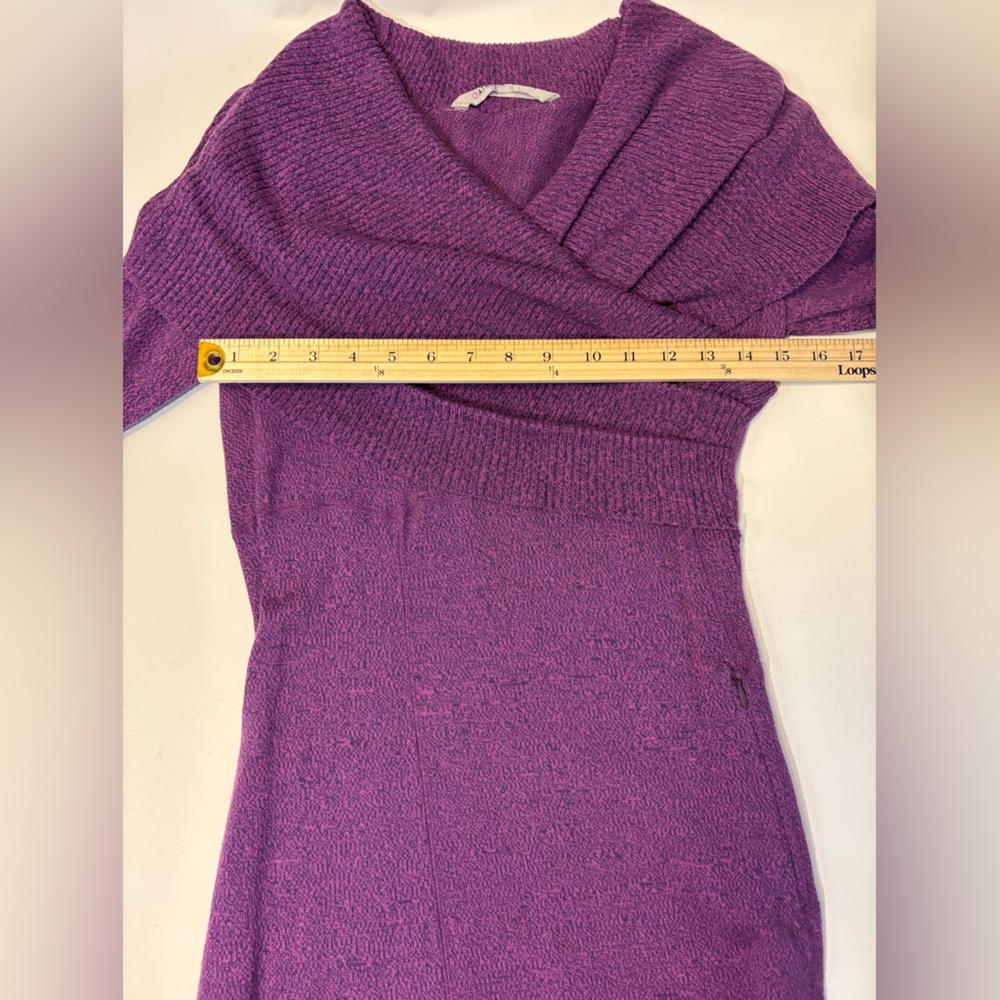 EUC Athleta Sochi Cowl Neck Sweater Vest | Purple (raspberry) | Size Medium - Picture 13 of 14